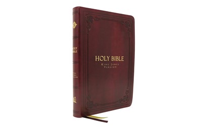 KJV Thinline Bible, Large Print, Burgundy, Red Letter (Imitation Leather)