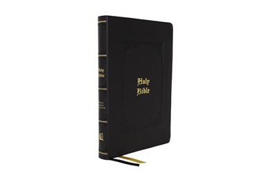 KJV Thinline Bible, Large Print, Black, Comfort Print (Imitation Leather)