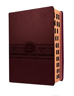 MEV Personal Size Large Print Indexed, Cherry Brown (Leather Binding)