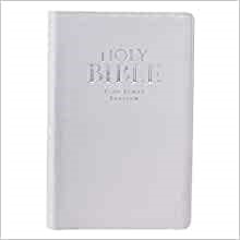 KJV Gift Bible, White, Thumb Indexed (Imitation Leather)