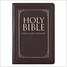 KJV Large Print Thinline Bible, Brown, Thumb Indexed (Imitation Leather)