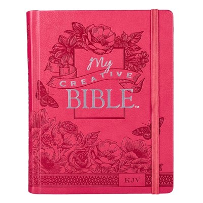 KJV My Creative Bible, Pink Faux Leather Hardcover (Hard Cover)