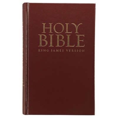 KJV Pew Bible, Burgundy (Hard Cover)