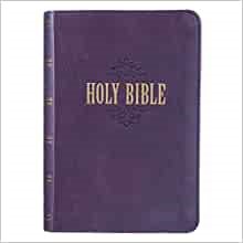 KJV Large Print Compact Bible, Purple (Imitation Leather)