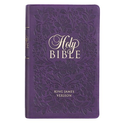 KJV Giant Print Bible, Purple, Thumb Indexed (Imitation Leather)