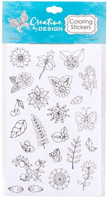 Colourable Sticker Sheets (Stickers)