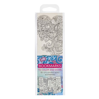Colouring Bookmarks: Blue (pack of 5) (Bookmark)