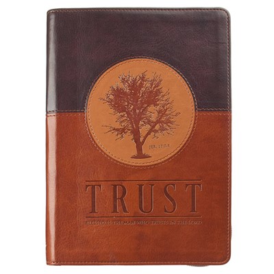 Jeremiah 17 Brown Journal with Zip (Imitation Leather)