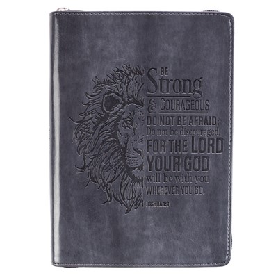 Be Strong Journal with Zip (Imitation Leather)