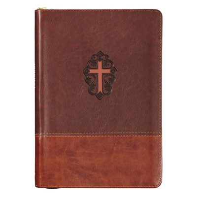 Cross Brown Journal with Zip (Imitation Leather)