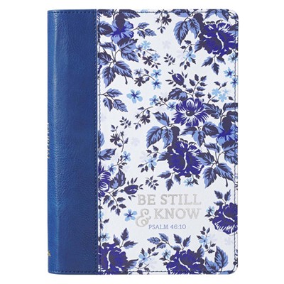 Be Still and Know Floral Journal (Imitation Leather)