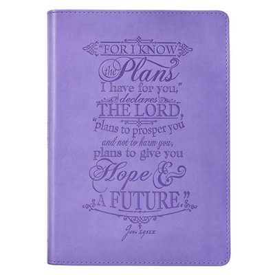 For I Know the Plan Purple Journal (Imitation Leather)
