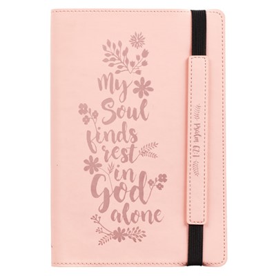Soul Finds Rest Dot Grid Journal with Elastic Closure (Imitation Leather)