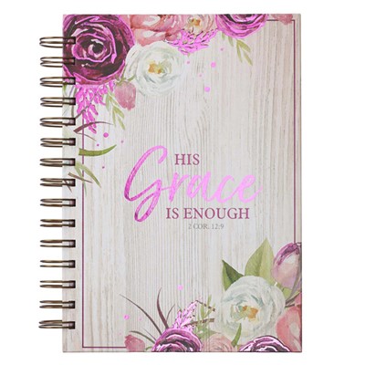 His Grace is Enough Large Wirebound Journal (Spiral Bound)