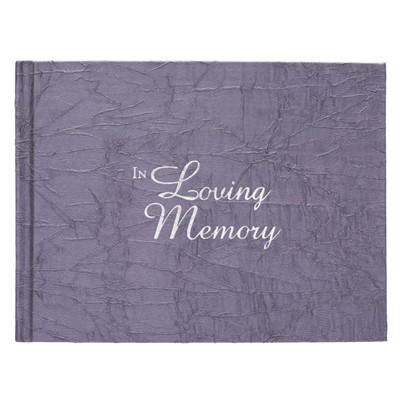 In Loving Memory Charcoal  Guest Book (Hard Cover)