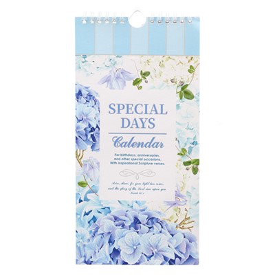 Special Days Calendar Blue (Calendar)