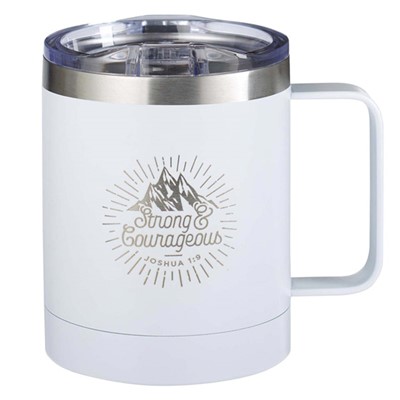 Strong & Courageous Stainless Steel Camp Style Mug (General Merchandise)