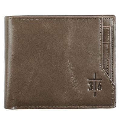 John 3:16 Brown Leather Wallet (General Merchandise)
