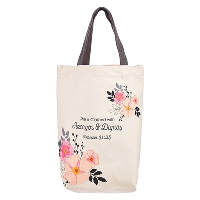 She is Clothed Canvas Tote Bag (General Merchandise)