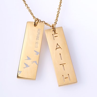 Double Bar Faith Necklace (General Merchandise)
