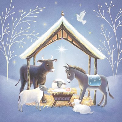 Christmas Cards: Baby Jesus Nativity (Pack of 4) (Cards)
