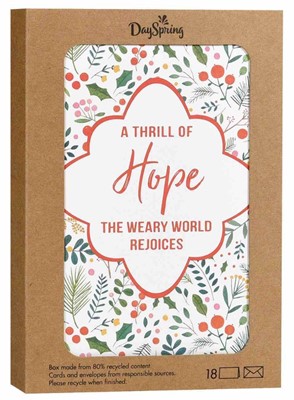 Christmas Boxed Cards: Thrill Of Hope (Pack of 18) (Cards)