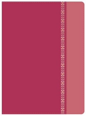 RVR 1960 Biblia de Estudio Holman, fucsia/rosado con filigra (Imitation Leather)