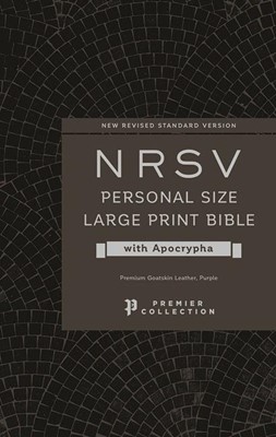 NRSV Personal Size Large Print Bible with Apocrypha (Genuine Leather)
