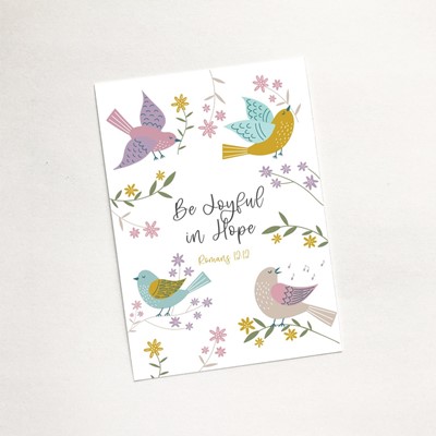 Be Joyful In Hope (Birds of Joy) - Mini Card (Cards)