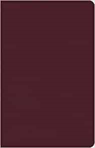 CSB Thinline Reference Bible, Cranberry LeatherTouch (Imitation Leather)