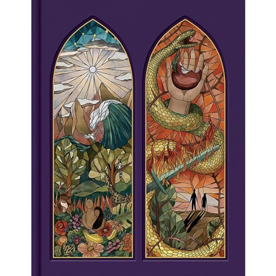 CSB Notetaking Bible, Stained Glass Edition, Amethyst (Hard Cover)