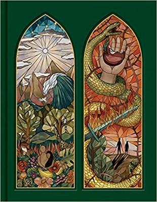 CSB Notetaking Bible, Stained Glass Edition, Emerald (Hard Cover)
