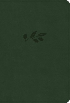 NASB Large Print Compact Reference Bible, Olive Leathertouch (Imitation Leather)