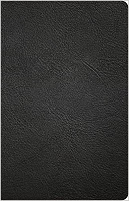 CSB Thinline Bible, Black Genuine Leather, Indexed (Genuine Leather)