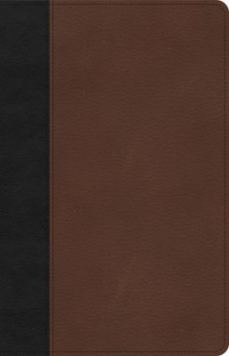 CSB Thinline Bible, Black/Brown LeatherTouch (Imitation Leather)