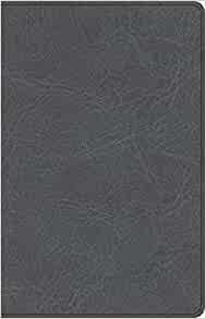 CSB Thinline Bible, Charcoal LeatherTouch (Imitation Leather)