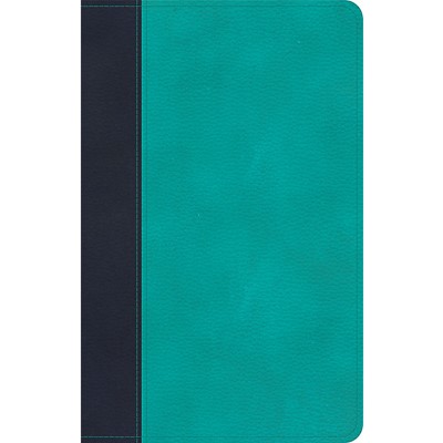 CSB Personal Size Bible, Navy/Teal LeatherTouch (Imitation Leather)