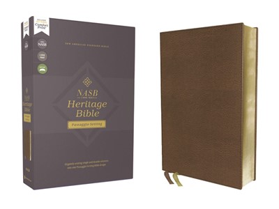 NASB Heritage Bible, Brown, Comfort Print (Imitation Leather)