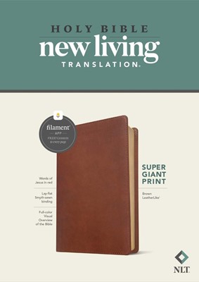 NLT Super Giant Print Bible, Filament Enabled Edition (Red L (Imitation Leather)