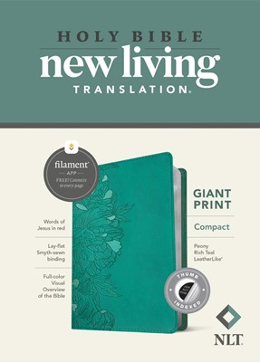 NLT Compact Giant Print Bible, Filament Enabled Edition (Imitation Leather)