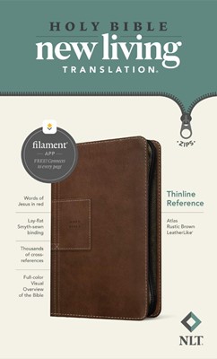 NLT Thinline Reference Zipper Bible, Filament Edition (Imitation Leather)