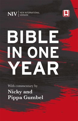 NIV Bible in One Year with Daily Commentary (Paperback)