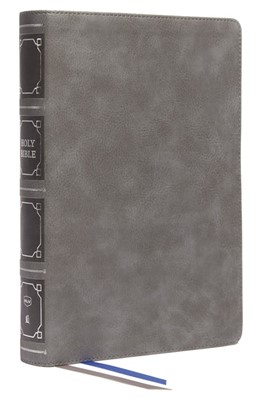 NKJV Reference Bible, Verse-by-Verse, Gray (Imitation Leather)