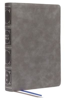 NKJV Reference Bible, Verse-by-Verse, Gray, Indexed (Imitation Leather)