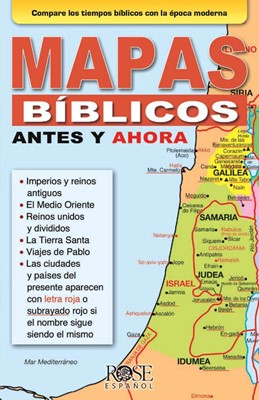 Mapas Bíblicos Antes y Ahora, Folleto (Then and Now Bible Ma (Pamphlet)