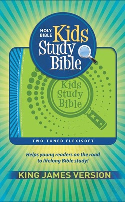 KJV Kids Study Bible Flex Green/Blue IMPRINTABLE (Imitation Leather)