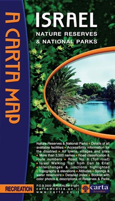 Map of Israel Nature Reserves (Paperback)