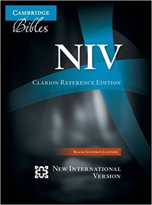 NIV Clarion Reference Edition Goatskin Black (Genuine Leather)