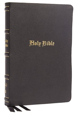 KJV Thinline Bible, Large Print, Black Genuine Leather (Genuine Leather)
