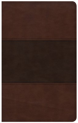 CSB Ultrathin Reference Bible, Saddle Brown, Indexed (Imitation Leather)